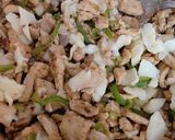 A picture of step 3 of Chicken Bread 😋😋.