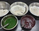 A picture of step 1 of Tricolor braided Mathri.
