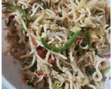 A picture of step 2 of Chowmein Samosa.