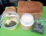 Foto langkah ke 1 dari resep Garlic bread roti tawar gandum.
