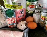 Une image de l'étape 1 de Gaufres au jambon.
