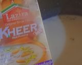 A picture of step 2 of Caramel Firni.