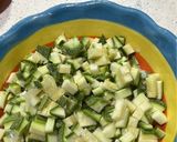 A picture of step 4 of Calabacitas con Elote.
