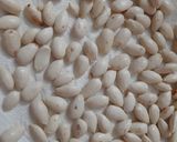 A picture of step 2 of Green Pistachio or white almond slivers.