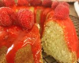Foto del passaggio 4 della ricetta Lemon cake e glassa al cioccolato bianco di lamponi