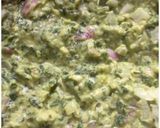 A picture of step 1 of Fenugreek-Spinach Pakoras.