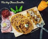 A picture of step 7 of Mix Veg Cheese Paratha.