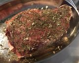 Une image de l'étape 3 de Côte de bœuf grillée à la plancha à l ail mariné et herbes du maquis.