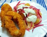 Lilahagymás burgonyasaláta recept fázis 4 fotója
