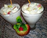A picture of step 3 of Banana &Apple smothie.