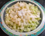 Foto del paso 1 de la receta: Torta de melón y pera al vino tinto