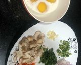 A picture of step 2 of Veg Omelette stuffed with veg mayonnaise.