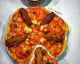নো ইস্ট কাবাব পিৎজা (no yeast kabab pizza recipe in bengali) রেসিপি ধাপ - 6 ছবি