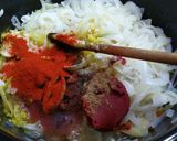 Lecsó füstölt kolbásszal-fehér szalonnával recept fázis 3 fotója
