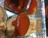 Foto del paso 3 de la receta: Milanesa de berenjena a la napolitana con bolets al ajillo de guarnición