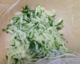 A picture of step 1 of Tzatziki.