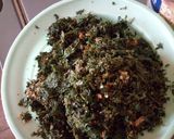 A picture of step 2 of Afang soup.