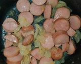 A picture of step 3 of Frijoles Charros.