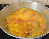 A picture of step 3 of Kerala Style Raw Banana Curry.