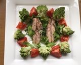 A picture of step 4 of California Farm Romanesco Florets and Sardine Salad.