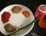 A picture of step 1 of Chana Rangeela.