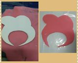 Foto langkah ke 11 dari resep Step by step membuat bento "my melody" tanpa cetakan khusus.