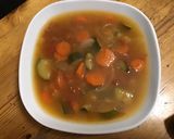Une image de l'étape 8 de Soupe de courgettes carottes et tomates au cumin.