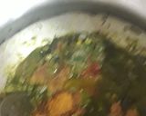 A picture of step 5 of Palak pulao.