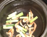 油煸中蝦乾白花菜湯的食譜步驟2照片