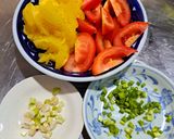 Hình bước làm 1 của món Bún cá ngừ eat clean