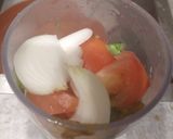 A picture of step 2 of Coriander Mint Chatni.