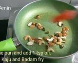 A picture of step 1 of Kashmiri Pulao.