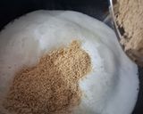 A picture of step 3 of Kodo millet porridge.