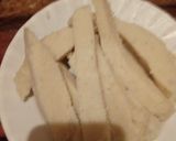 A picture of step 1 of Deep fried ugali for breakfast.