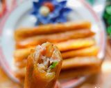 Hình bước làm 4 của món Chả giò que tôm thịt