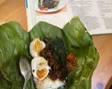 Cara Membuat Nasi Bakar Daging Manis Telur Asin 3