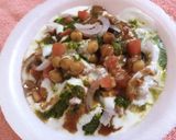 A picture of step 5 of Samosa Chat.