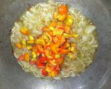 A picture of step 4 of Spicy daal karela.