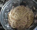 Foto del paso 5 de la receta: Tallarines con salsa blanca deliciosa