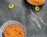 A picture of step 2 of Jollof couscous.