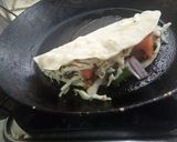 A picture of step 7 of Kidney beans soya cheese wrap.