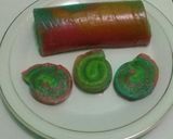 Foto langkah ke 6 dari resep Lapis gulung nutrijell melon suka2 @dapurbyana😊.