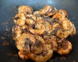 A picture of step 2 of Kung Pao Shrimp.