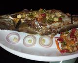A picture of step 8 of Grilled stuffed fish.