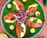 Foto del paso 4 de la receta: Salmón con Gazpacho de Jalapeños