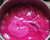 Foto langkah ke 2 dari resep Puding Buah Naga Lapis Coklat.