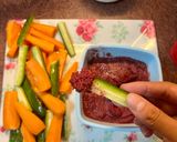 A picture of step 1 of Beet Hummus Dip.