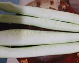 Hình bước làm 1 của món Canh mướp nấu trứng