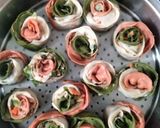 A picture of step 10 of Tiranga Rose Momos.