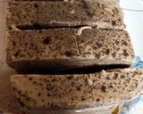 A picture of step 1 of Oreo biscuit ice cream.